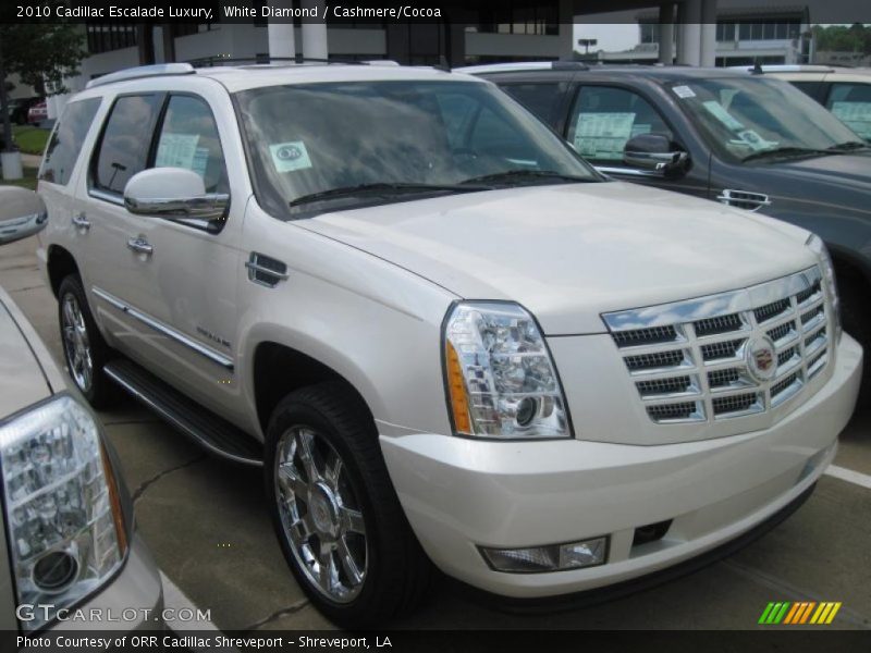 White Diamond / Cashmere/Cocoa 2010 Cadillac Escalade Luxury