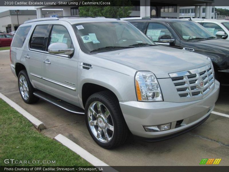 Silver Lining / Cashmere/Cocoa 2010 Cadillac Escalade Luxury