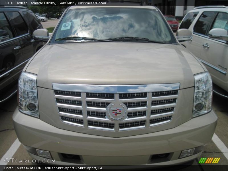 Gold Mist / Cashmere/Cocoa 2010 Cadillac Escalade Luxury