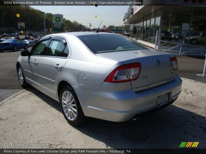 Brilliant Silver Metallic / Dark Charcoal/Medium Light Stone 2009 Mercury Milan V6 Premier