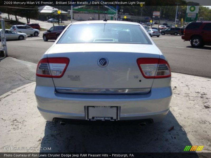 Brilliant Silver Metallic / Dark Charcoal/Medium Light Stone 2009 Mercury Milan V6 Premier