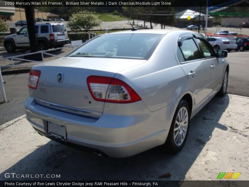 Brilliant Silver Metallic / Dark Charcoal/Medium Light Stone 2009 Mercury Milan V6 Premier