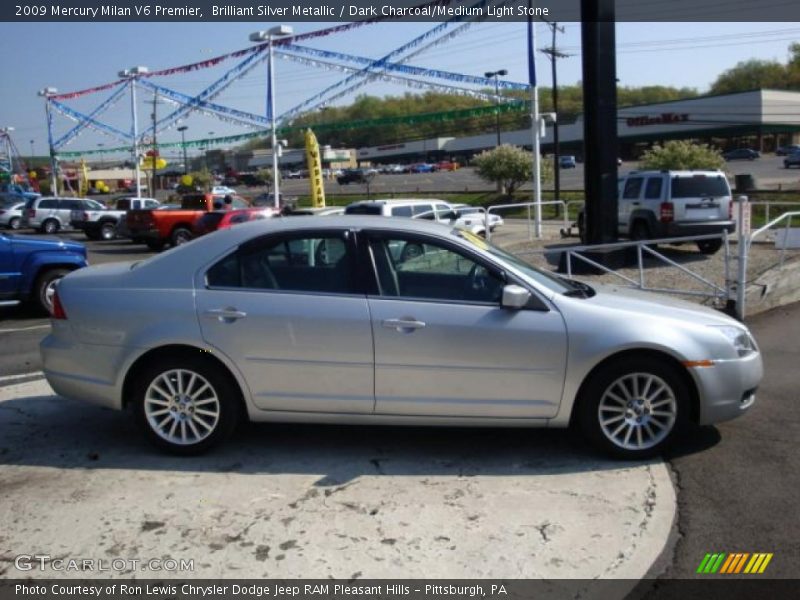 Brilliant Silver Metallic / Dark Charcoal/Medium Light Stone 2009 Mercury Milan V6 Premier