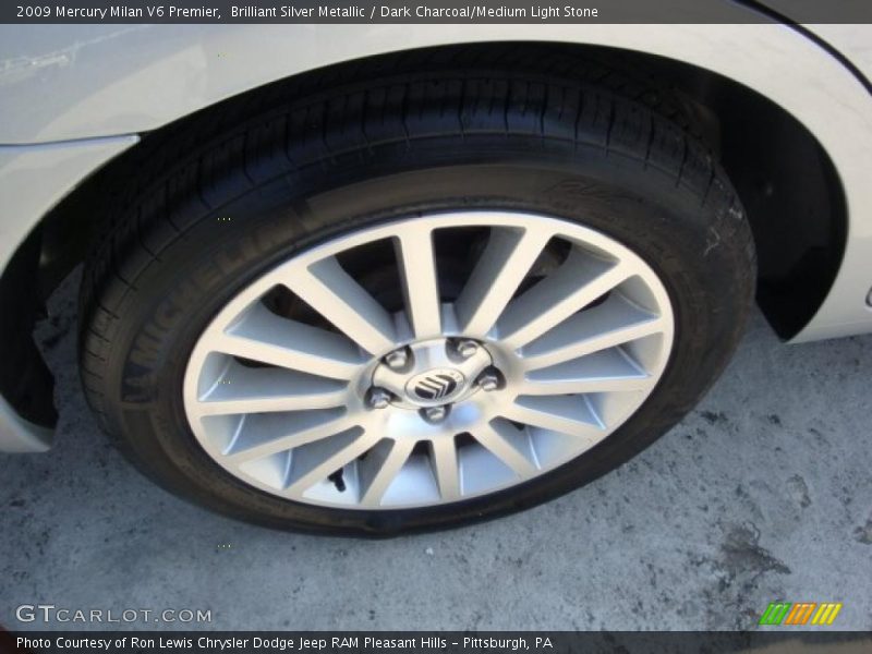 Brilliant Silver Metallic / Dark Charcoal/Medium Light Stone 2009 Mercury Milan V6 Premier