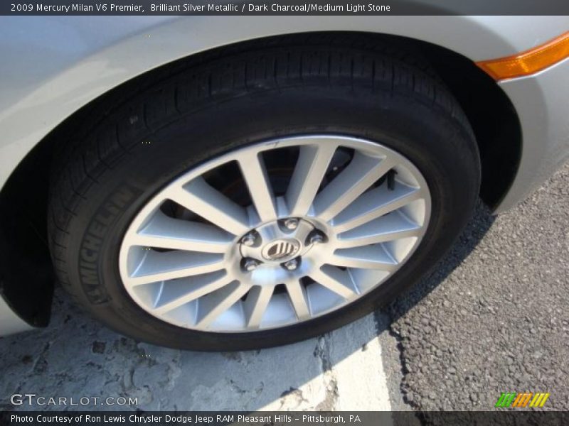 Brilliant Silver Metallic / Dark Charcoal/Medium Light Stone 2009 Mercury Milan V6 Premier