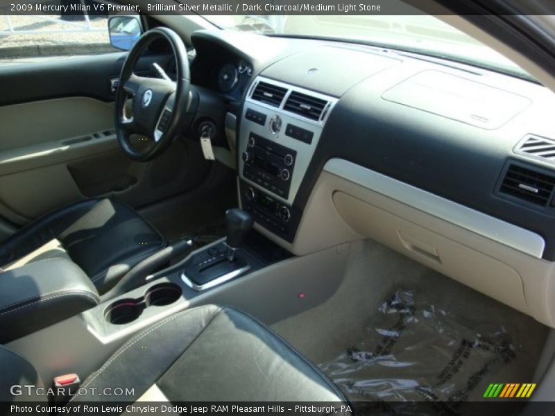 Brilliant Silver Metallic / Dark Charcoal/Medium Light Stone 2009 Mercury Milan V6 Premier