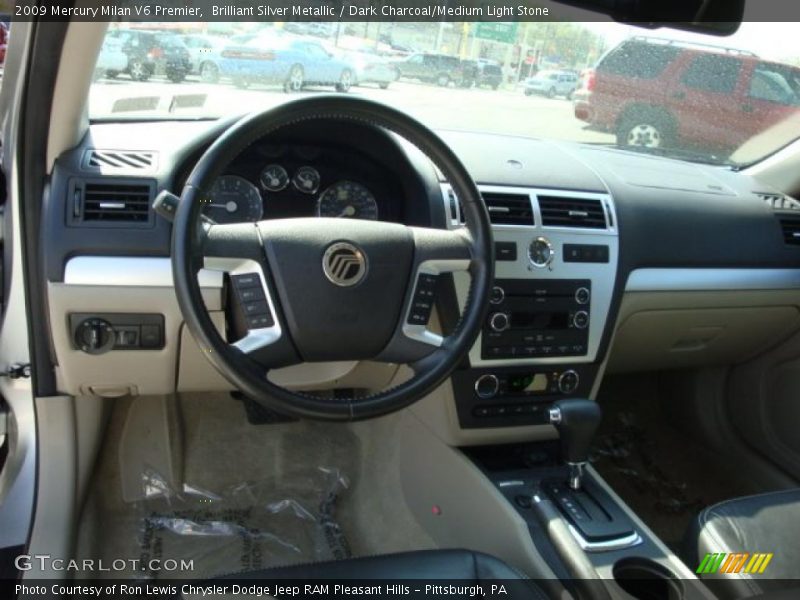 Brilliant Silver Metallic / Dark Charcoal/Medium Light Stone 2009 Mercury Milan V6 Premier