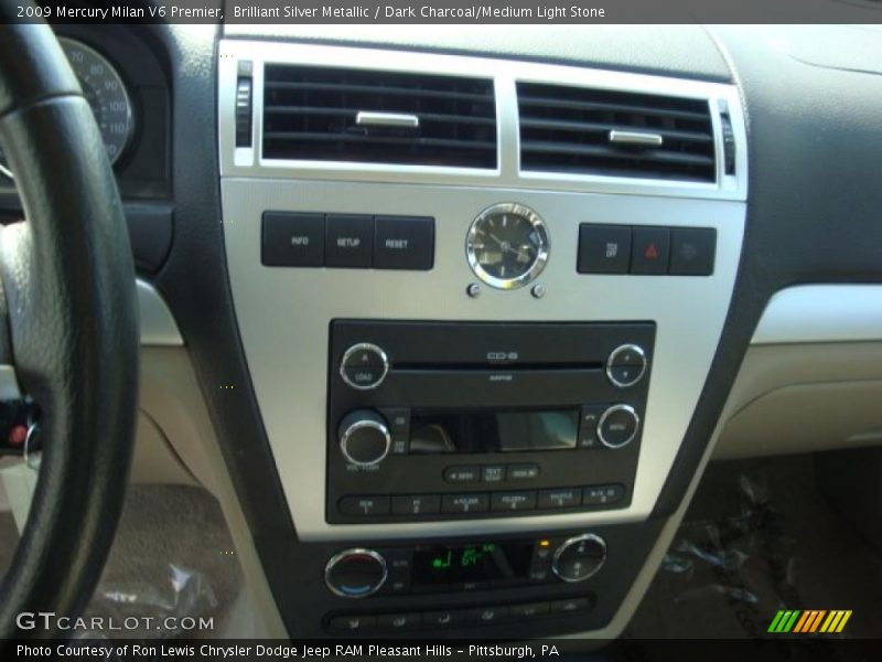 Brilliant Silver Metallic / Dark Charcoal/Medium Light Stone 2009 Mercury Milan V6 Premier