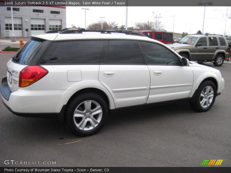 Satin White Pearl / Taupe 2006 Subaru Outback 2.5 XT Limited Wagon