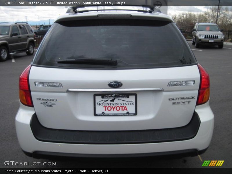 Satin White Pearl / Taupe 2006 Subaru Outback 2.5 XT Limited Wagon