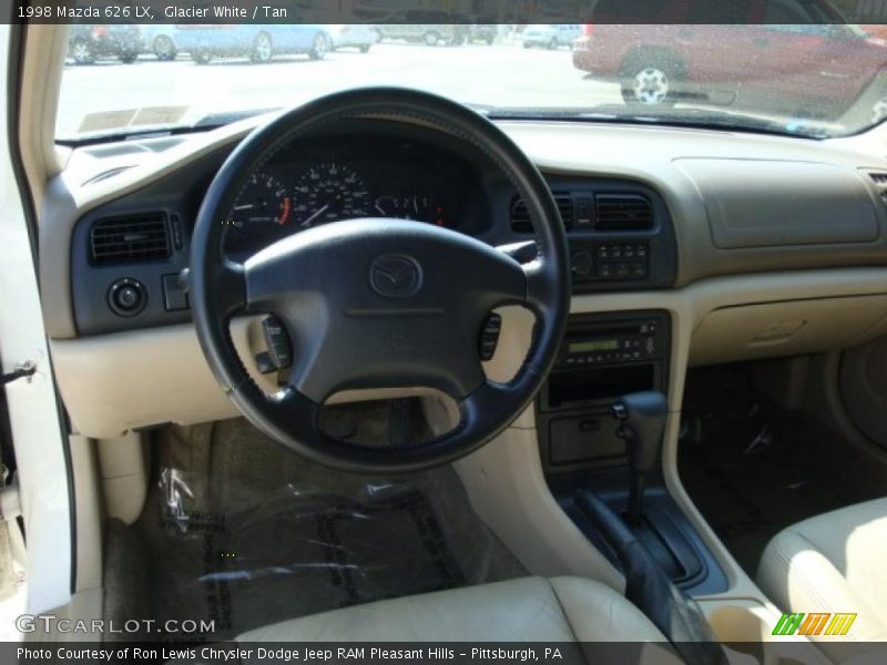Glacier White / Tan 1998 Mazda 626 LX