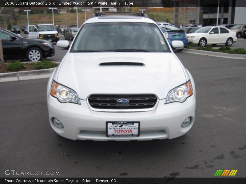 Satin White Pearl / Taupe 2006 Subaru Outback 2.5 XT Limited Wagon