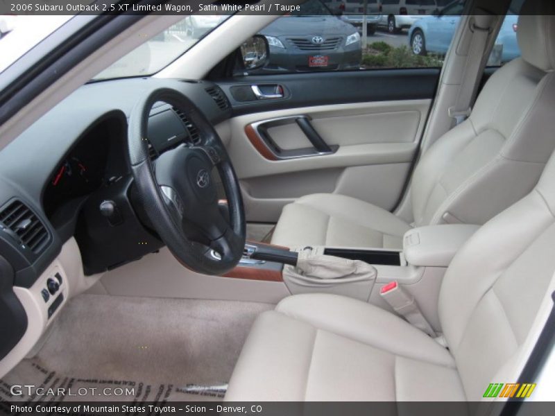 Satin White Pearl / Taupe 2006 Subaru Outback 2.5 XT Limited Wagon