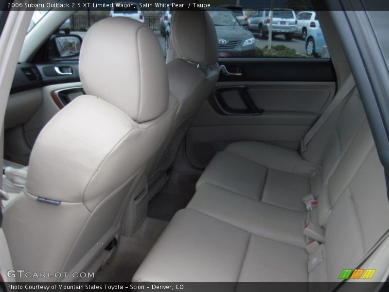 Satin White Pearl / Taupe 2006 Subaru Outback 2.5 XT Limited Wagon