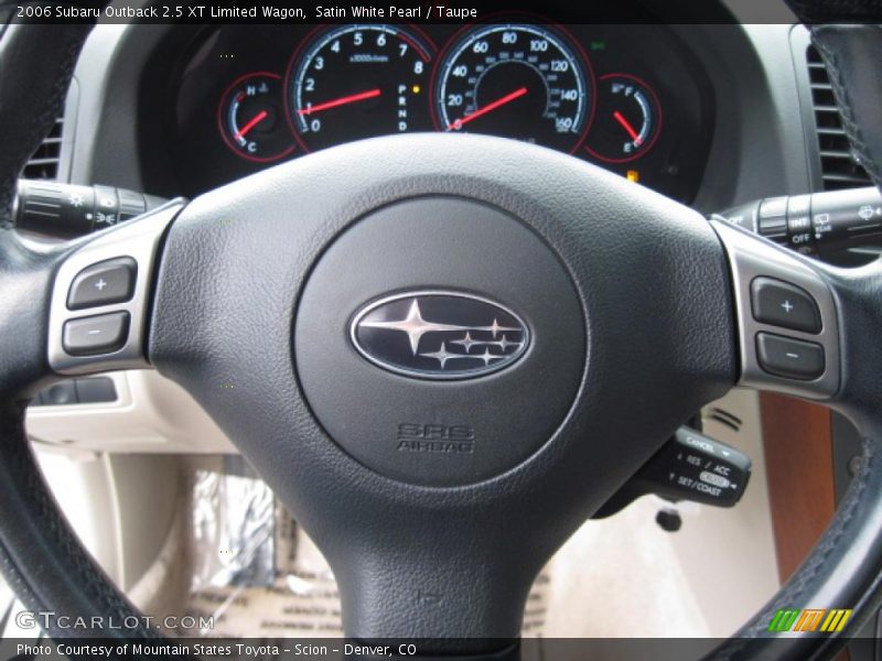 Satin White Pearl / Taupe 2006 Subaru Outback 2.5 XT Limited Wagon