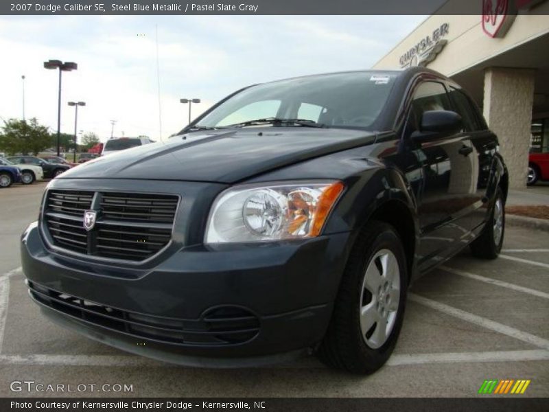 Steel Blue Metallic / Pastel Slate Gray 2007 Dodge Caliber SE