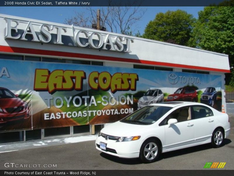 Taffeta White / Ivory 2008 Honda Civic EX Sedan