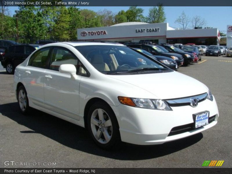 Taffeta White / Ivory 2008 Honda Civic EX Sedan