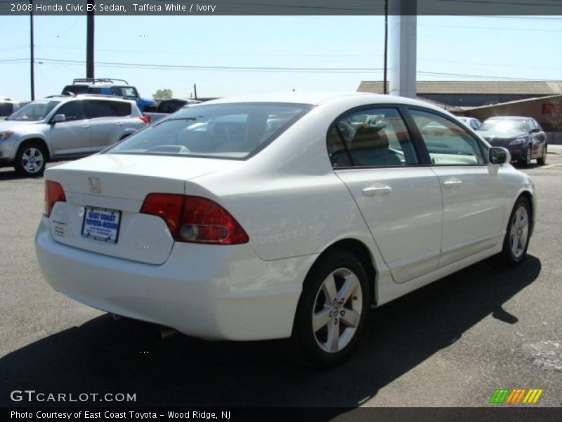 Taffeta White / Ivory 2008 Honda Civic EX Sedan