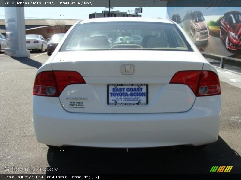 Taffeta White / Ivory 2008 Honda Civic EX Sedan
