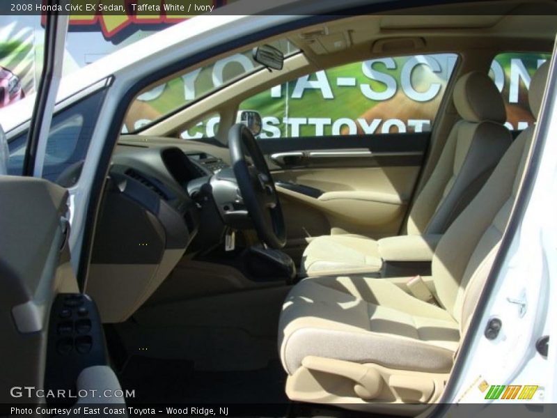 Taffeta White / Ivory 2008 Honda Civic EX Sedan