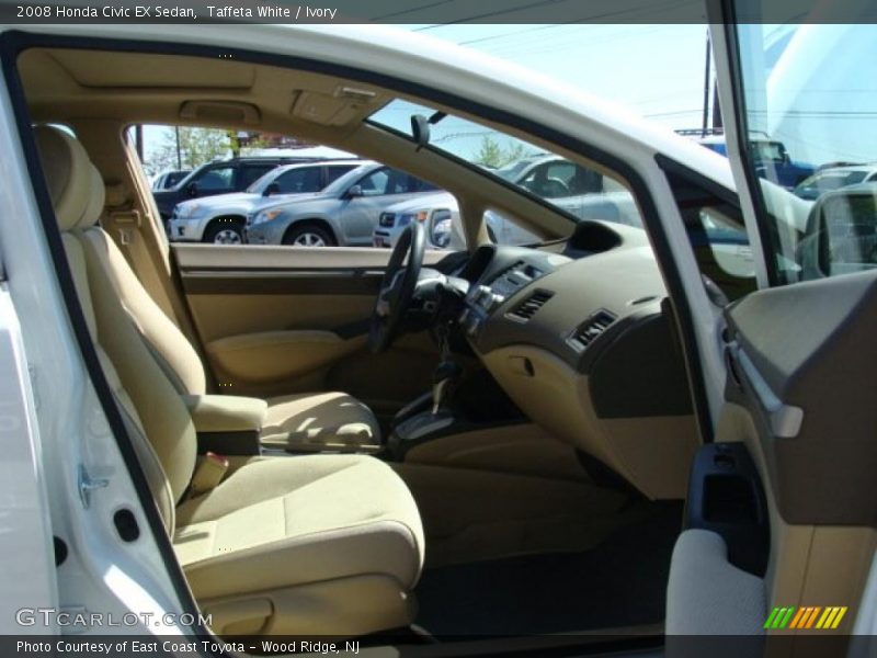 Taffeta White / Ivory 2008 Honda Civic EX Sedan