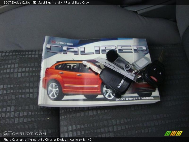 Steel Blue Metallic / Pastel Slate Gray 2007 Dodge Caliber SE