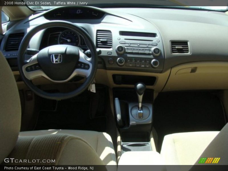 Taffeta White / Ivory 2008 Honda Civic EX Sedan