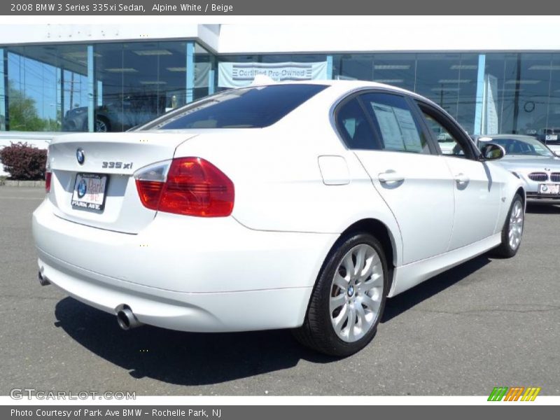 Alpine White / Beige 2008 BMW 3 Series 335xi Sedan