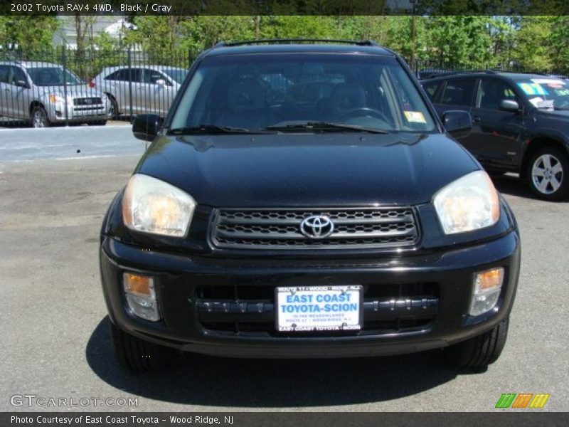 Black / Gray 2002 Toyota RAV4 4WD