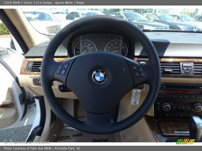 Alpine White / Beige 2008 BMW 3 Series 335xi Sedan