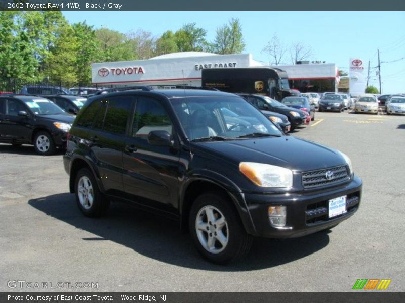 Black / Gray 2002 Toyota RAV4 4WD