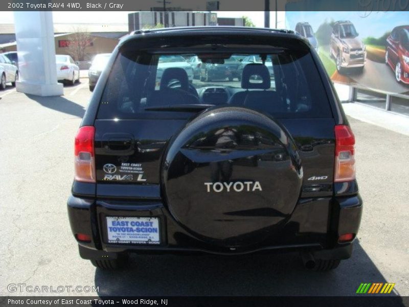 Black / Gray 2002 Toyota RAV4 4WD