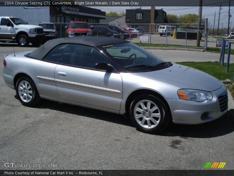 Bright Silver Metallic / Dark Slate Gray 2004 Chrysler Sebring GTC Convertible