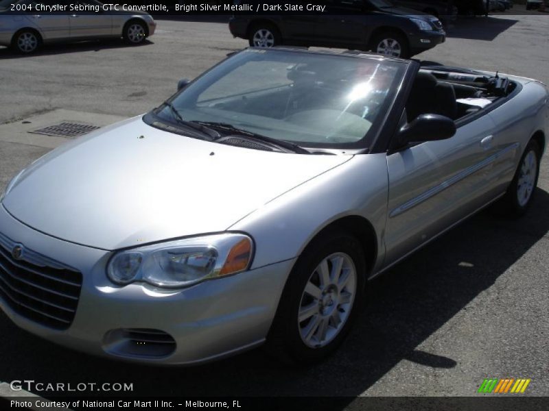 Bright Silver Metallic / Dark Slate Gray 2004 Chrysler Sebring GTC Convertible