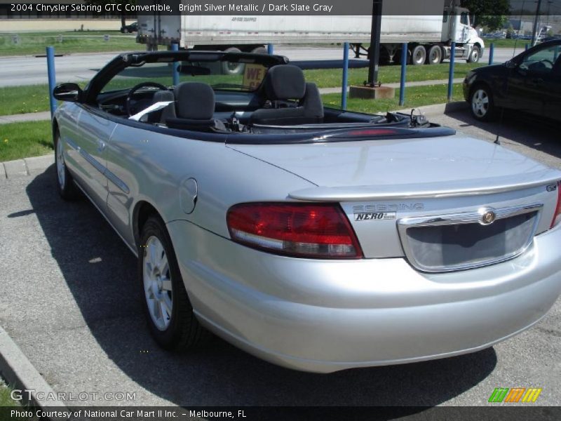 Bright Silver Metallic / Dark Slate Gray 2004 Chrysler Sebring GTC Convertible