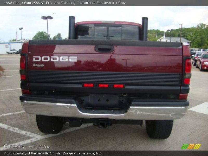 Radiant Fire Red Metallic / Gray 1998 Dodge Ram 2500 ST Extended Cab 4x4