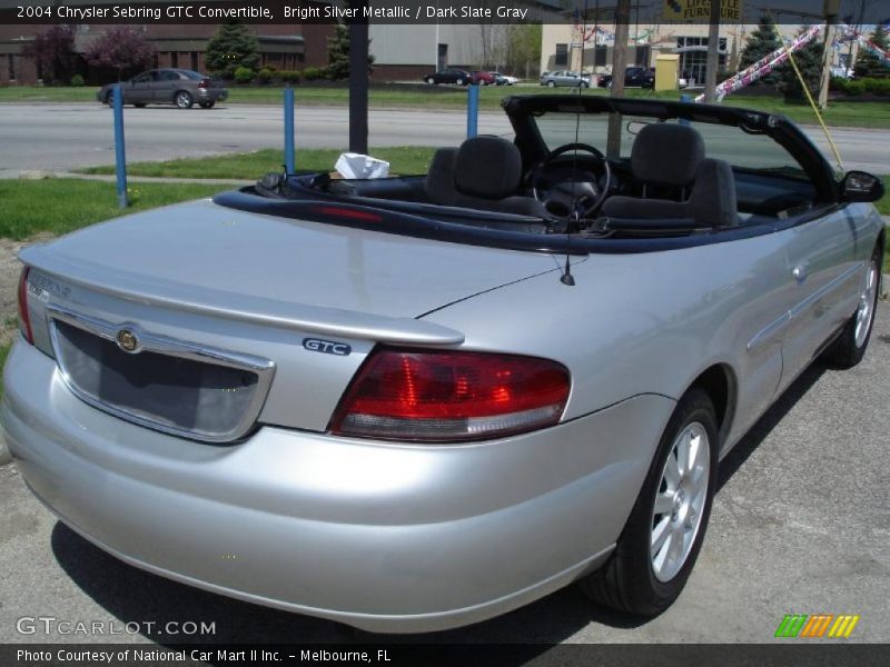 Bright Silver Metallic / Dark Slate Gray 2004 Chrysler Sebring GTC Convertible