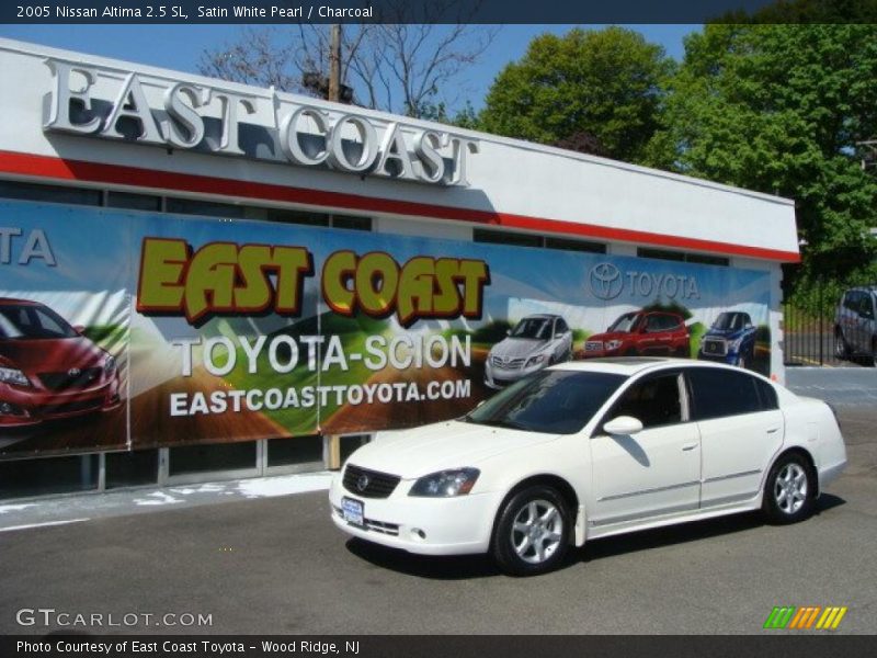 Satin White Pearl / Charcoal 2005 Nissan Altima 2.5 SL