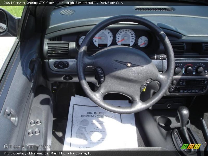 Bright Silver Metallic / Dark Slate Gray 2004 Chrysler Sebring GTC Convertible