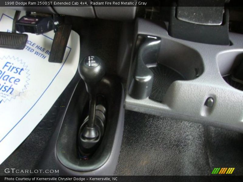 Radiant Fire Red Metallic / Gray 1998 Dodge Ram 2500 ST Extended Cab 4x4