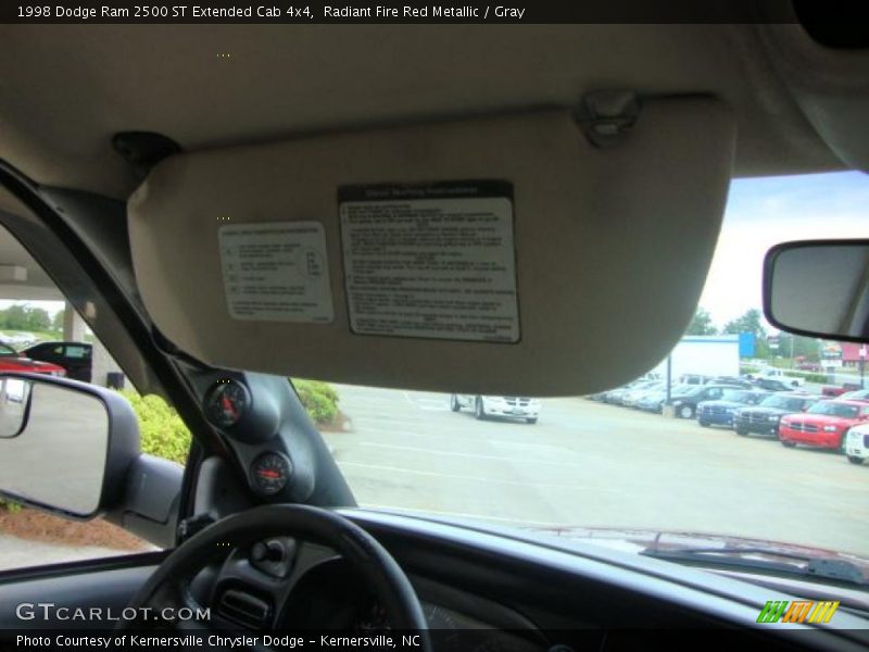 Radiant Fire Red Metallic / Gray 1998 Dodge Ram 2500 ST Extended Cab 4x4