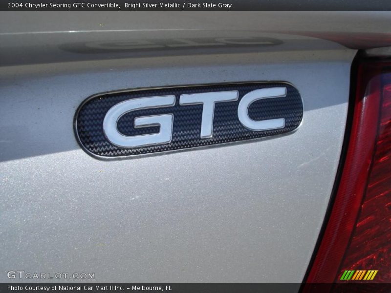 Bright Silver Metallic / Dark Slate Gray 2004 Chrysler Sebring GTC Convertible