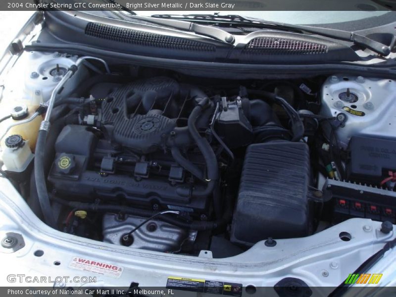 Bright Silver Metallic / Dark Slate Gray 2004 Chrysler Sebring GTC Convertible