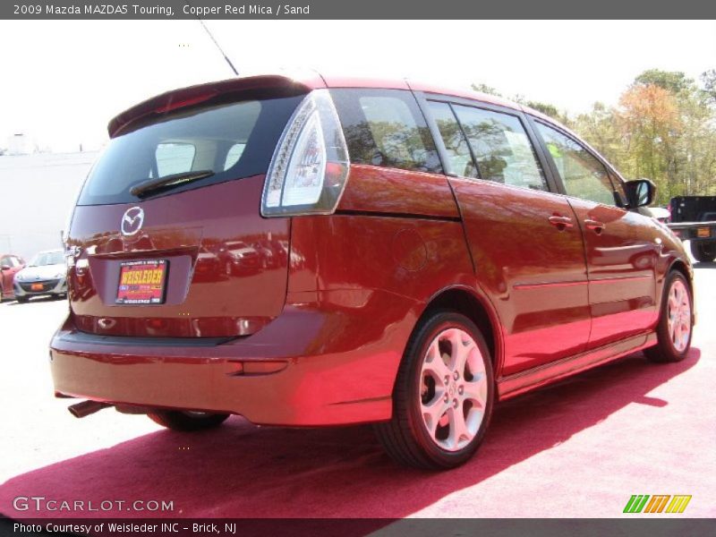 Copper Red Mica / Sand 2009 Mazda MAZDA5 Touring