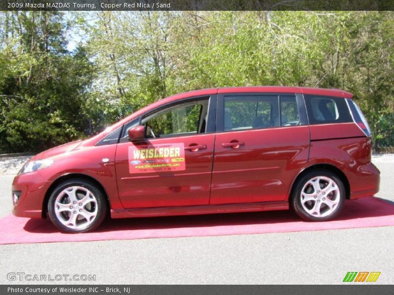 Copper Red Mica / Sand 2009 Mazda MAZDA5 Touring