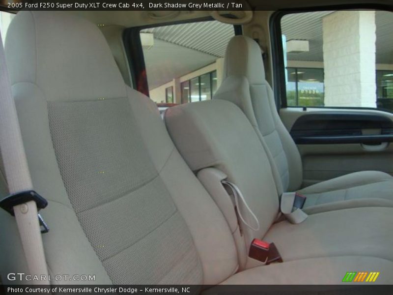 Dark Shadow Grey Metallic / Tan 2005 Ford F250 Super Duty XLT Crew Cab 4x4