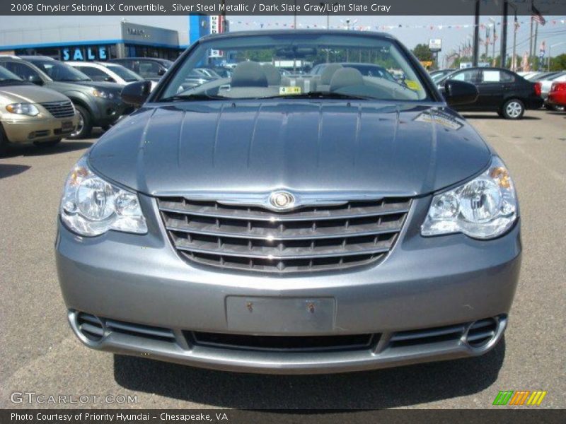Silver Steel Metallic / Dark Slate Gray/Light Slate Gray 2008 Chrysler Sebring LX Convertible