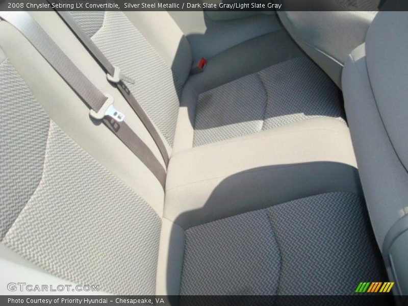 Silver Steel Metallic / Dark Slate Gray/Light Slate Gray 2008 Chrysler Sebring LX Convertible