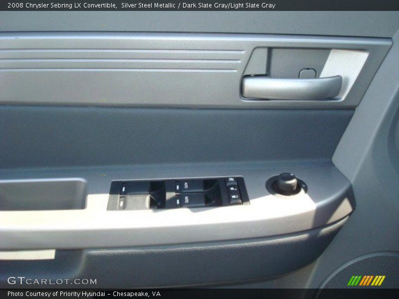 Silver Steel Metallic / Dark Slate Gray/Light Slate Gray 2008 Chrysler Sebring LX Convertible